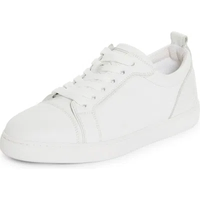 Christian Louboutin Fun Louise Junior Low Top Trainer In White