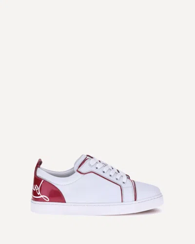 Christian Louboutin Fun Louise Junior Sneakers In White