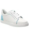 Christian Louboutin Fun Louis Junior Leather Sneakers In White