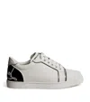 Christian Louboutin Fun Vieira Patent-leather Trimmed Leather Sneakers