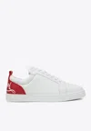 Christian Louboutin Modern Sneakers With Round Toe Design In White