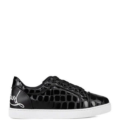 Christian Louboutin Fun Vieira Orlato Leather Trainers In Black