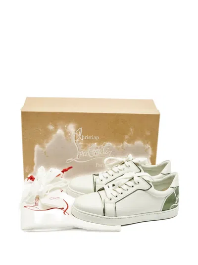 Pre-owned Christian Louboutin Fun Vieira Sneakers In White