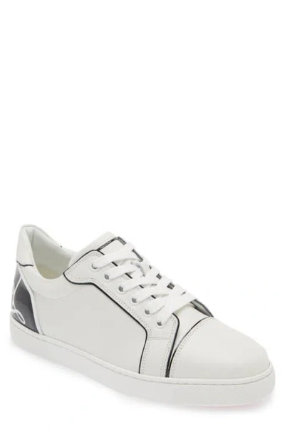Christian Louboutin Fun Viera Low Top Trainer In Bianco/black