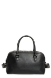 Christian Louboutin Funky Empire Leather Bowling Satchel In Black