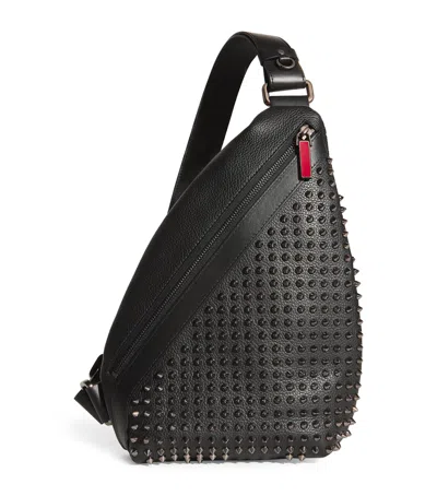 Christian Louboutin Funky Leather Cross-body Bag In Black