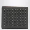 Christian Louboutin Funky Smoky Grey Studded Leather Wallet