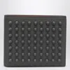 Christian Louboutin Funky Smoky Grey Studded Leather Wallet