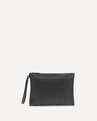 Christian Louboutin Funky Stud Pouch In Black