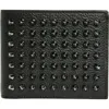 Christian Louboutin Funky Studded Leather Bifold Wallet In Black/gun Metal