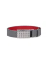 Christian Louboutin Funky Studs Belt In Gray