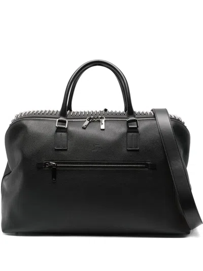 Christian Louboutin Funky Weekender Leeather Tote In Black