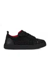 Christian Louboutin Boys Black Kids Funnyto Leather And Suede Low-top Trainers 4-9 Years In Black