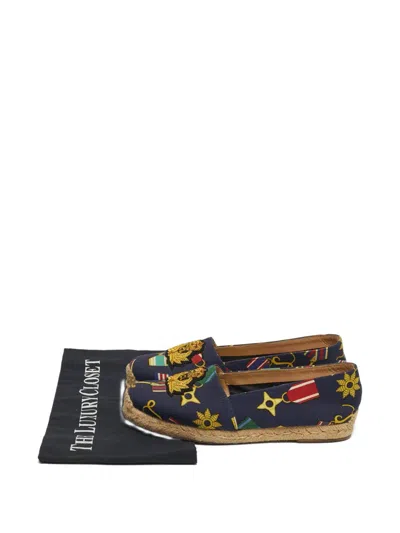 Pre-owned Christian Louboutin Gala Espadrilles In Blue