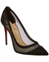 Christian Louboutin Galativi 85 Suede And Mesh Pumps