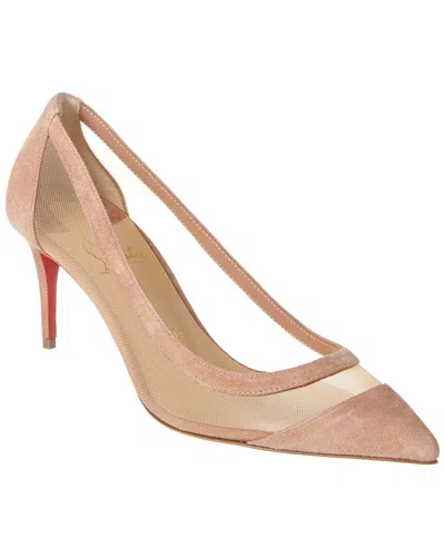 CHRISTIAN LOUBOUTIN CHRISTIAN LOUBOUTIN GALATIVI 70 SUEDE & MESH PUMP