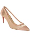 Christian Louboutin Galativi 70 Suede & Mesh Pump In Beige