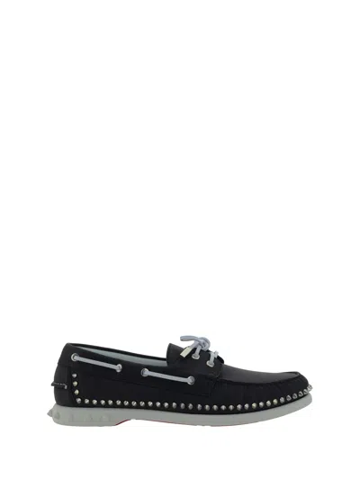 Christian Louboutin Black Leather Loafer