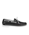 Christian Louboutin Black Leather Loafer In Black