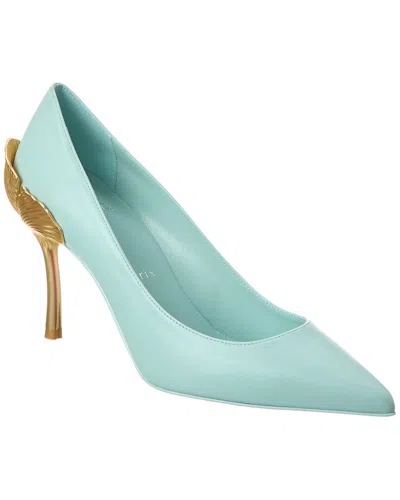 Christian Louboutin Ginko 85 Leather Pump In Blue