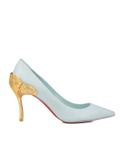 Christian Louboutin Ginko Leather Pumps 85 In Light Blue