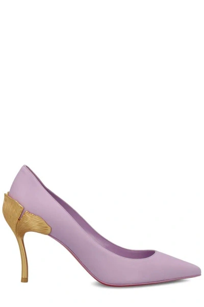 Christian Louboutin Ginko Pointed Toe Pumps In Purple