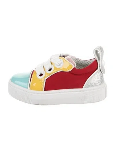 Pre-owned Christian Louboutin Kids' Girls' Low Top Sneakers W/tags In Red