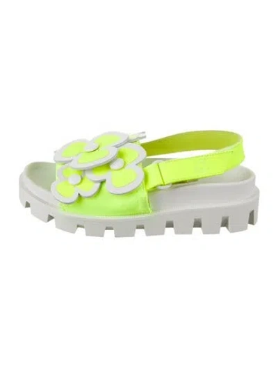 Pre-owned Christian Louboutin Babies' Girls' Strap Sandals In Green