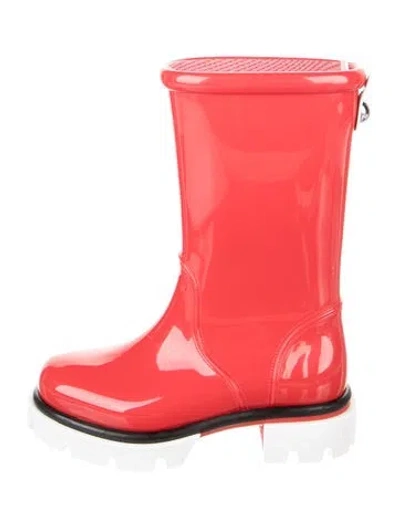 Pre-owned Christian Louboutin Kids' Girls' Toy Pluie Rain Boots In Red