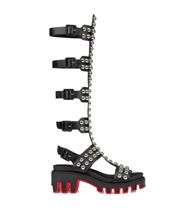 Christian Louboutin Gladiadune Heeled Gladiator Sandals In Multi