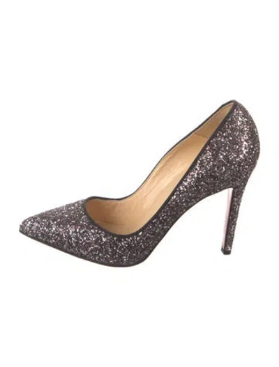 Pre-owned Christian Louboutin Glitter Glitter Accents Pumps In Pink