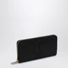 Christian Louboutin Elegant Black Grained Leather Mini Wallet In Black