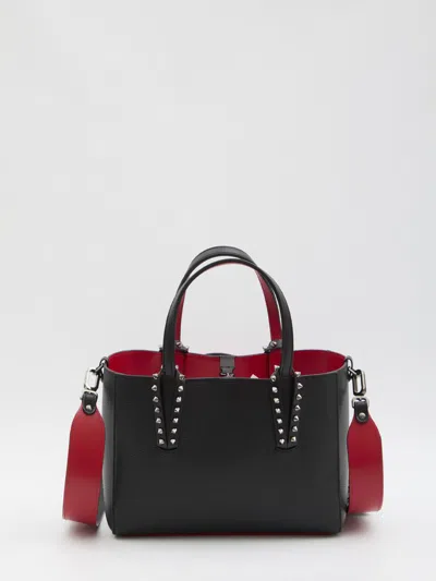 Christian Louboutin Grained Leather Cabata In Black