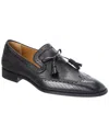 Christian Louboutin Grave Perforated Wingtip Venetian Loafer In Black