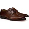 Christian Louboutin Grave Perforated Wingtip Derby In Brown