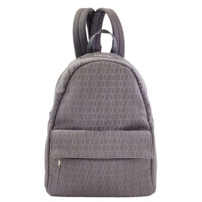 Pre-owned Christian Louboutin Gray Canvas Backpack ()