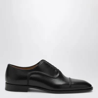 Christian Louboutin Seriox Cap-toe Leather Oxford Shoes In Black