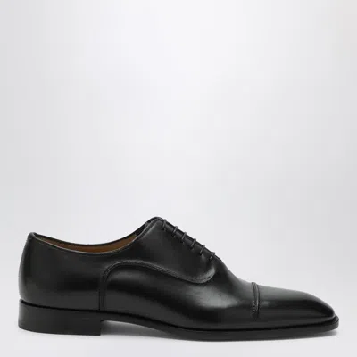 Christian Louboutin Seriox Cap-toe Leather Oxford Shoes In Black