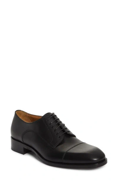 Christian Louboutin Greggo Patent-leather Oxford Shoes In Black