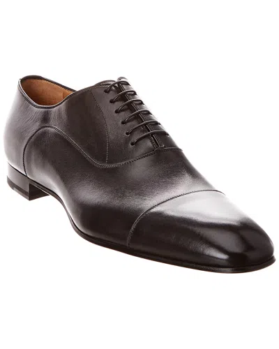Christian Louboutin Greggo Leather Oxford In Black