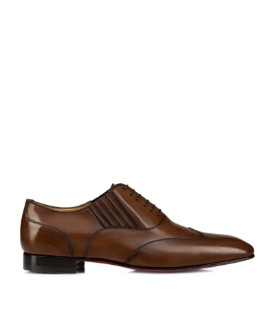 Christian Louboutin Greggo Oxford Shoes In Brown