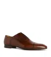 Christian Louboutin Greggo Patina Calf Leather Red Sole Oxford In Brown