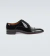 Christian Louboutin Greggo Patent Leather Oxford Shoes In Black