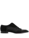 Christian Louboutin Round Head Lacing Business Casual Shoes In Black