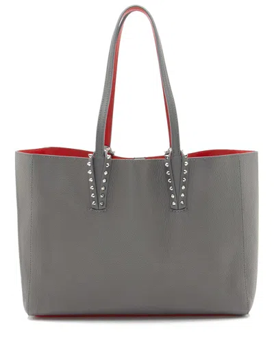 Christian Louboutin Grey Leather Cabata Small Tote (authentic Pre-loved)
