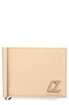 Christian Louboutin Groovy Calfskin Bifold Wallet With Money Clip In Saharienne/saharienne