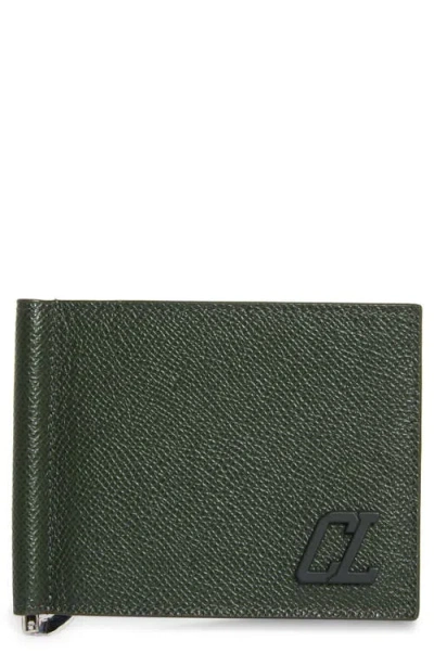Christian Louboutin Groovy Calfskin Bifold Wallet With Money Clip In Tennessee/tennessee