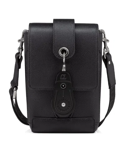 Christian Louboutin Groovy Calfskin Cross-body Bag In Black/black/black