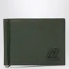 Christian Louboutin Groovy Dark Green Wallet Men In Gray