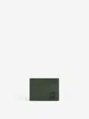 Christian Louboutin Groovy Calfskin Card Holder In Dark Green